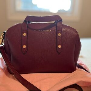 Poppy & Peonies - Out and About Berry Crossbody Bag in Very Good Condition